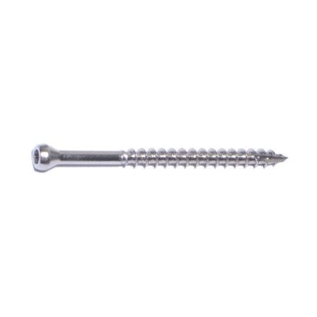 Saberdrive Deck Screw, #9 x 2-1/2 in, Stainless Steel, Trim Head, Torx Drive, 110 PK 52516